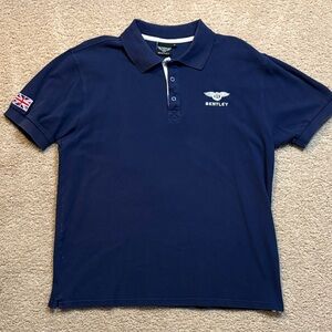 Bentley Men's Classic Blue Polo Shirt XL